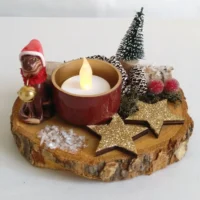 Teelichthalter Weihnachten Katze Chocolate