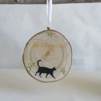Wanddeko mit Spruch Katze Chester