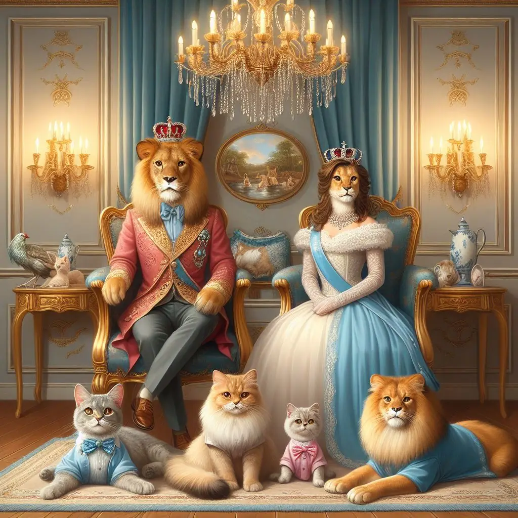 Royals auf 4 Pfoten: erstellt mit Bing.com